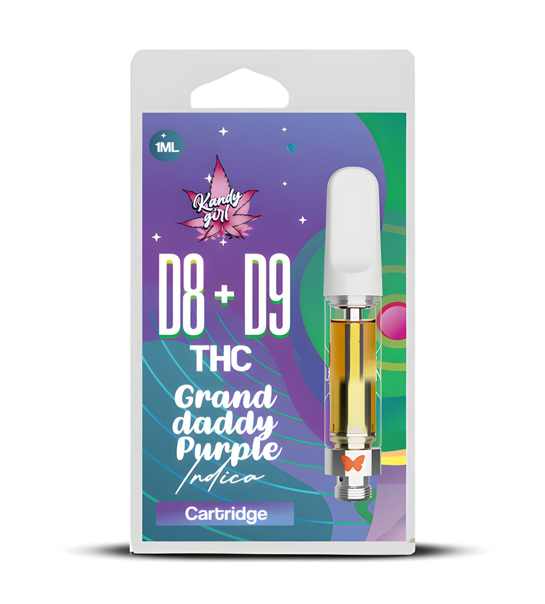 1ml vape carts D8 + D9 Grand Daddy Purple INDICA