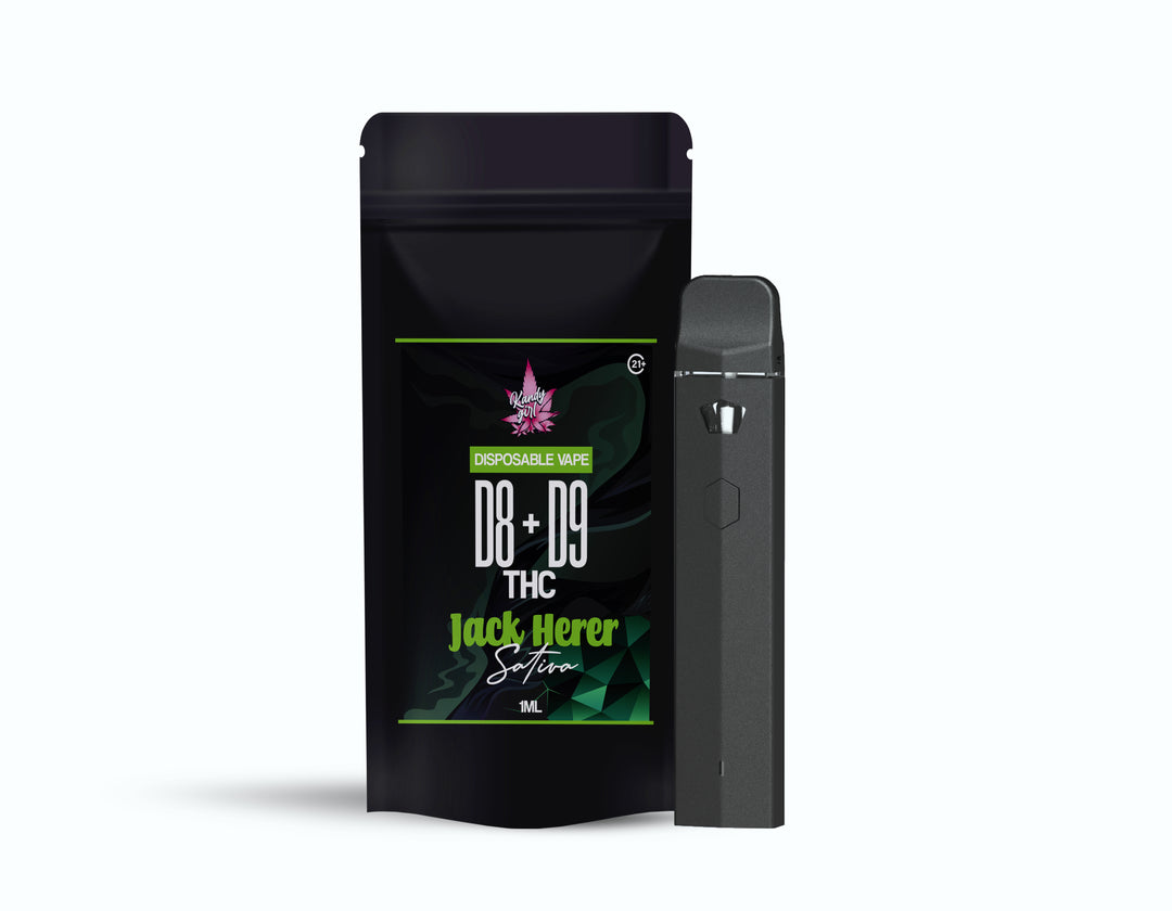 1ml disposable vapes Sativa D8 + D9 Jack Herer