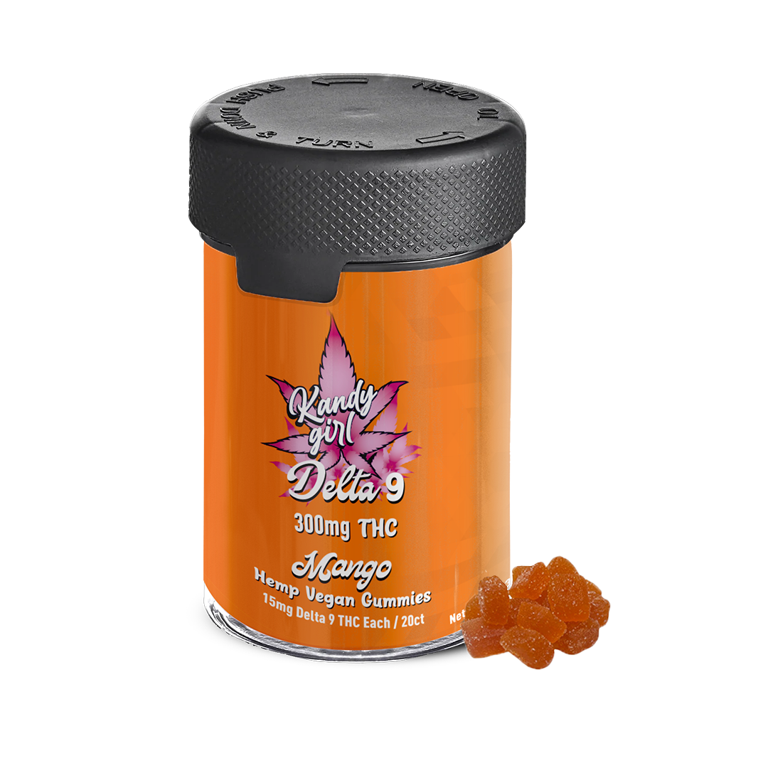 Delta 9 THC Gummies Mango 300MG