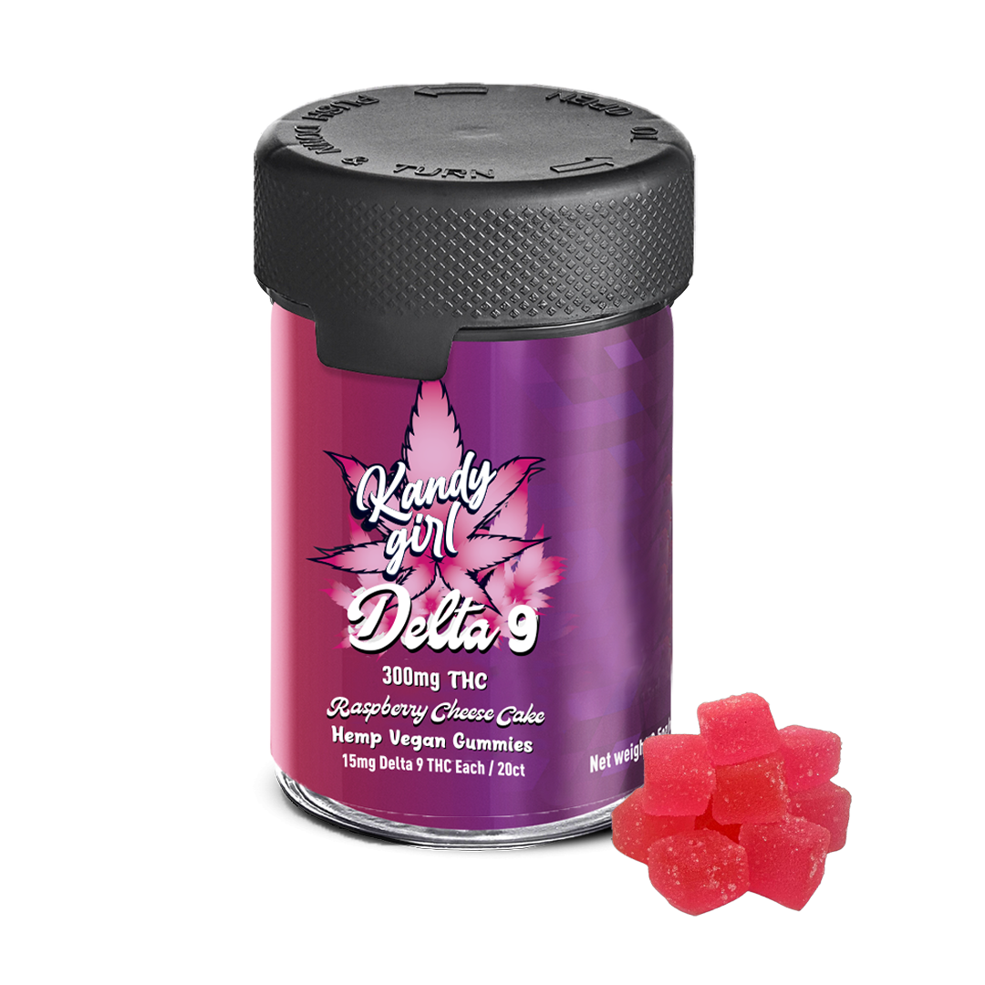 Delta 9 THC Gummies Raspberry Cheesecake 300MG
