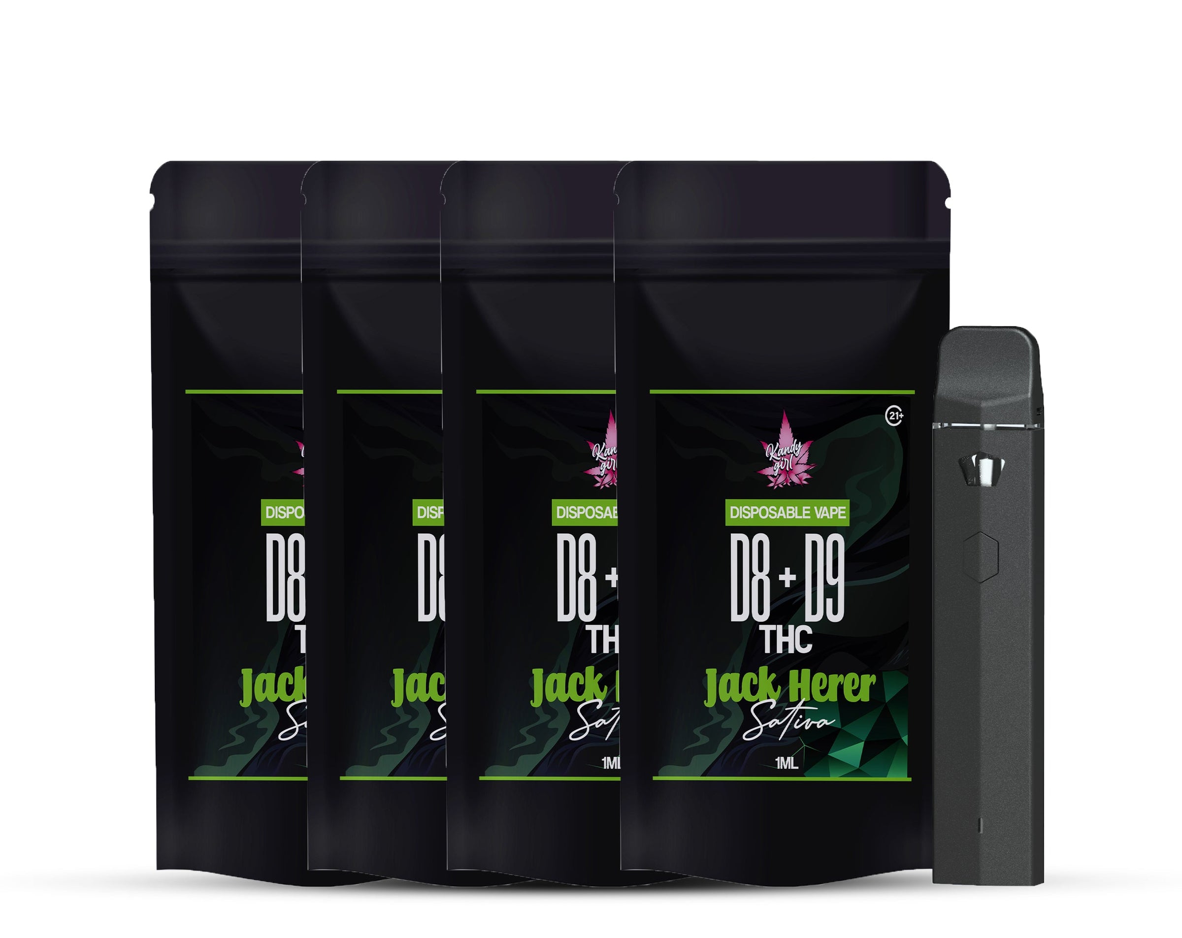 1ML DISPOSABLE VAPES D8 + D9 4 pack