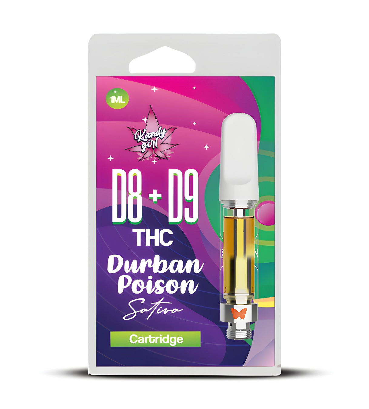 1ML VAPE CARTS D8 + D9 – SATIVA INDICA HYBRID