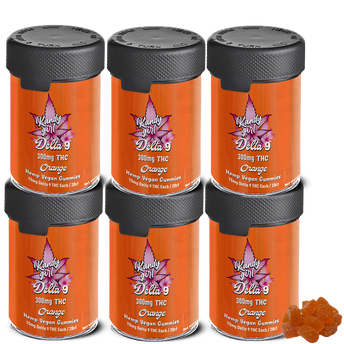 New Formulation Delta 9 THC Gummies 6 Bottle Bundle -Orange