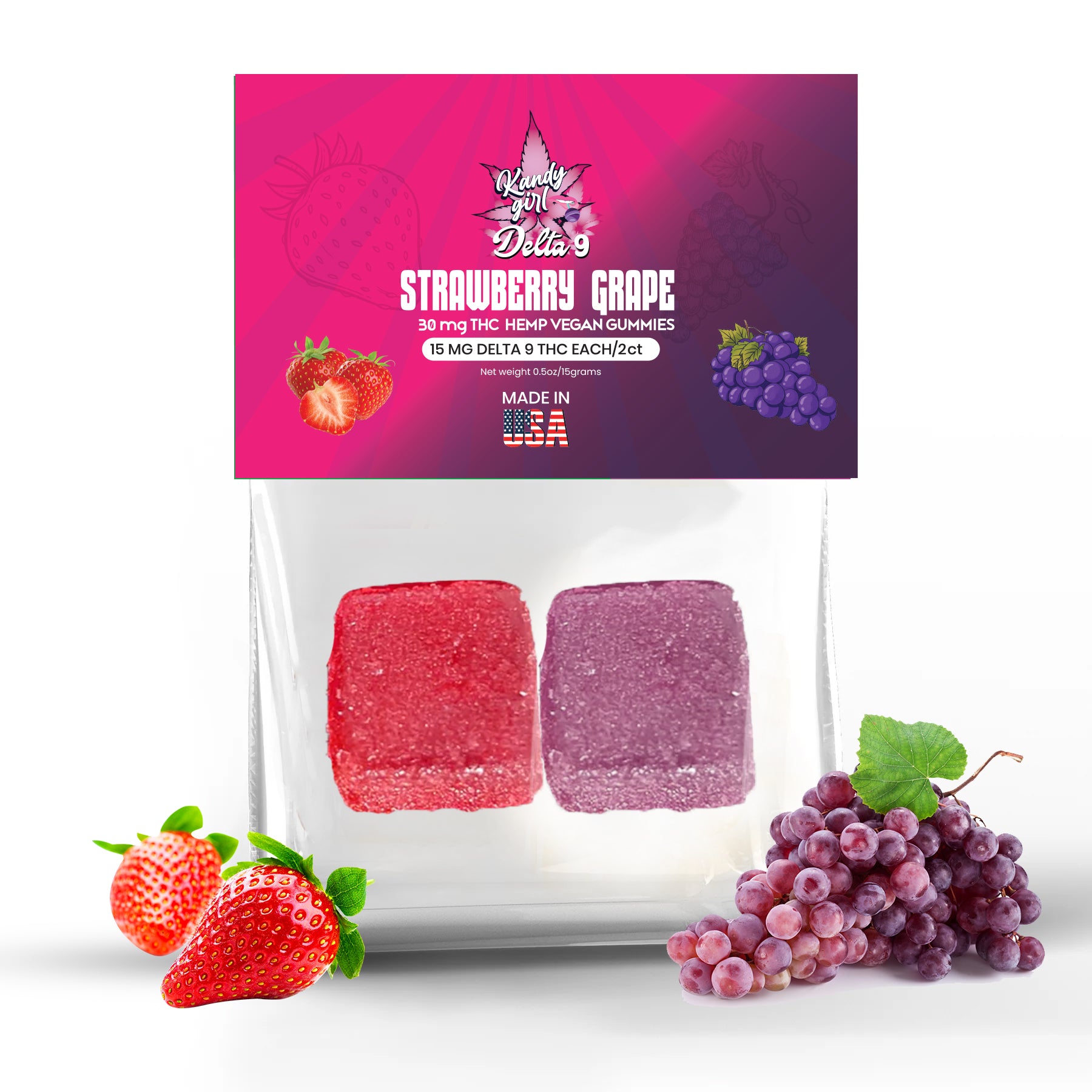 Free Delta 9 THC Sample 2-Variety Pack Gummies 30mg